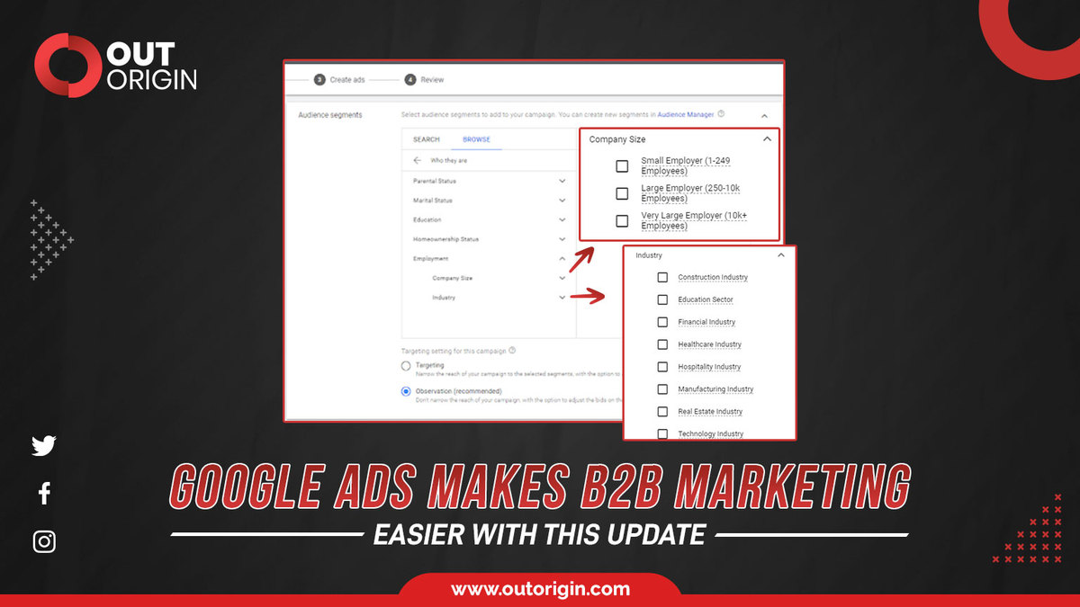 Google Ads makes B2B Marketing easier with this update | Out Origin